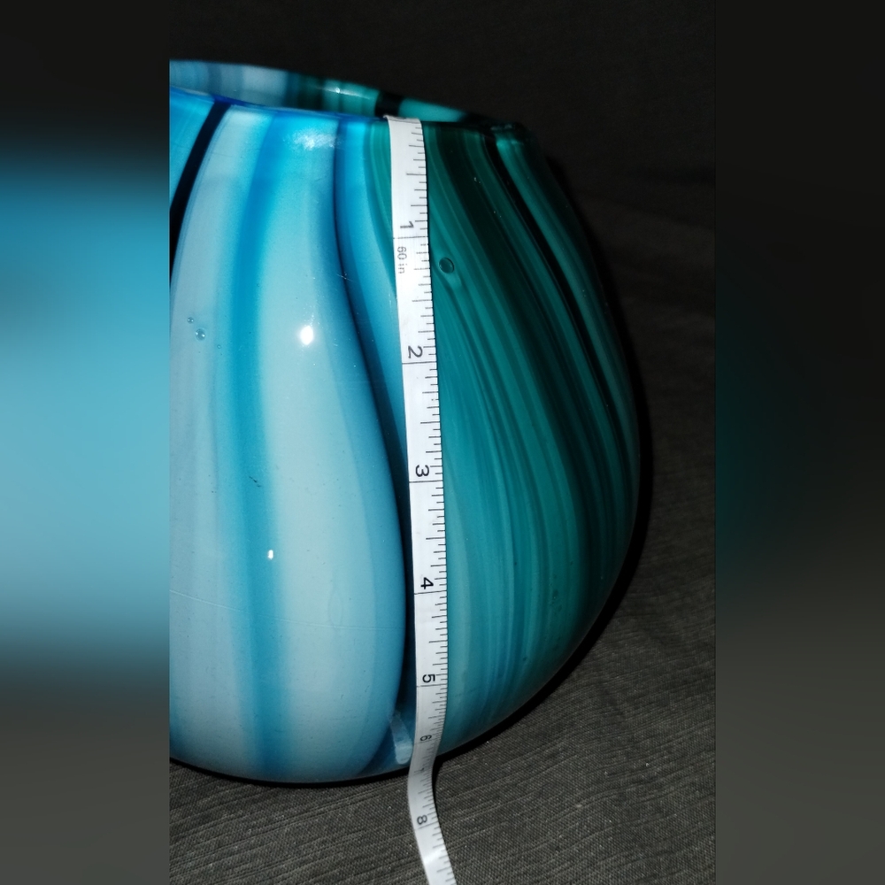 Antheopologie Tonal Lilith Glass Vase ~ Sold Out At Anthropologie, Stunning! - Picture 9 of 15
